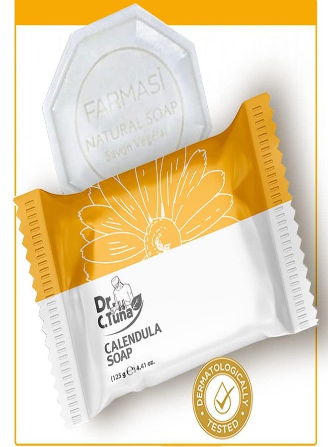 FARMASi Dr. C. Tuna Calendula Soap, Soothes Dry, Hydrating Skin Care, Face & Body Soap 4,41 Fl Oz. - Image 3